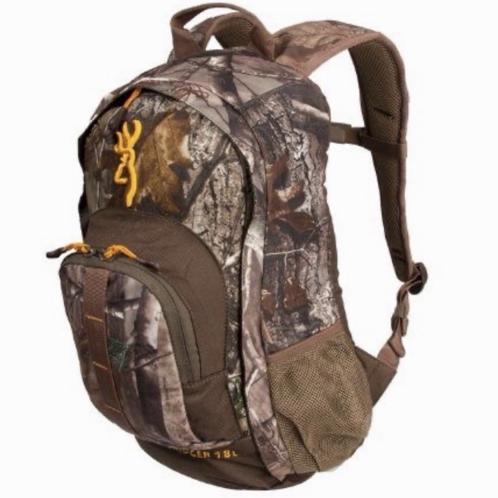 Browning Bridger 18L RealTree Camo Backpack with Brown Accents